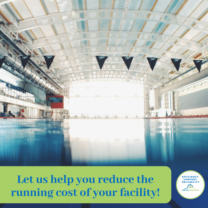 Commercial Geoexchange Systems can reduce your pool facilities running costs by up to 60%