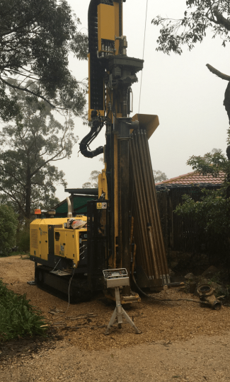 Geoexchange vertical drill rig Adelaide South Australia